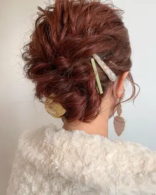 ヘアアレンジ moeka レイヤー /艶カラー/韓国のヘアスタイル