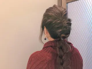 カラー ヘアアレンジ 髪質改善✨️透明感カ ラー✧*。山下さいみのヘアスタイル