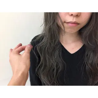 ロング カラー 加藤 利基のヘアスタイル