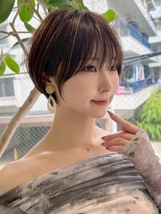 ショート 🎀 透明感カラー / 錦糸町のヘアスタイル