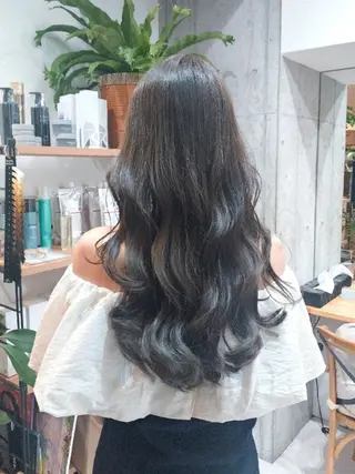 ロング カラー ヘアアレンジ/透明感 カラー/AKARIのヘアスタイル