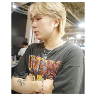 カラー メンズ キタダ ヒロキのヘアスタイル