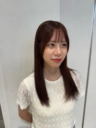 セミロング カラー ハイトーン/デザイン 🪐·˚⌖MIHOのヘアスタイル