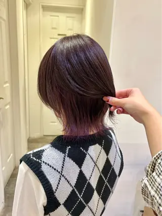 ショート カラー ハイトーンカラー/ 長さだし🐇きょうかのヘアスタイル