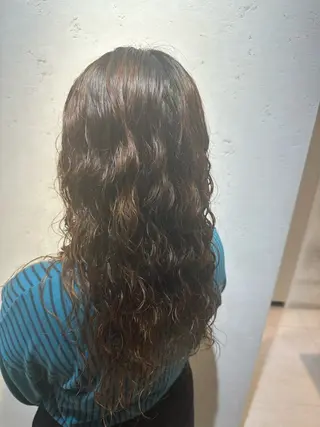 セミロング ORANGE POP _HIBIKIのヘアスタイル