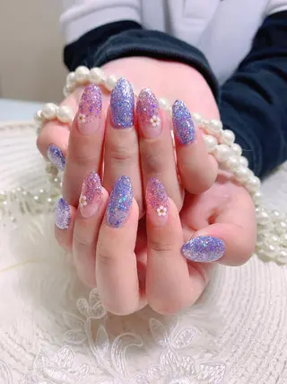 ネイル ネイルサロンAiri 長さ出し·シンプルのネイルデザイン