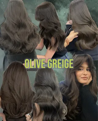 ロング カラー オリーブベージュ 🫒🩶Rianaのヘアスタイル