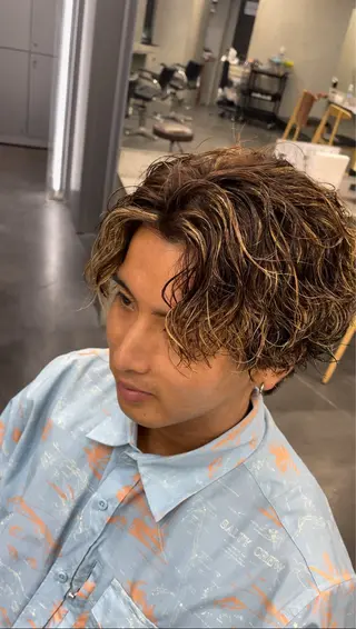 カラー パーマ メンズ fifth リュウセイのヘアスタイル