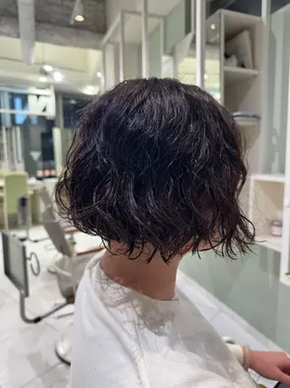 ショート パーマ トレンドヘア/艶 カラー/下村 伯のヘアスタイル