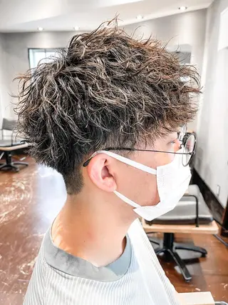 ショート パーマ メンズ amie高崎所属・高崎メンズパーマ 髪質改善TAKEのヘアスタイル