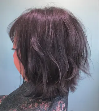 ミディアム カラー パーマ さかい なつみのヘアスタイル