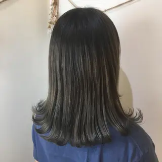 ロング カラー 髪質改善 頭身浴/ 中田のヘアスタイル