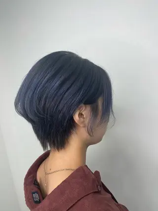 ショート カラー &chaLme   心斎橋所属・emi/髪質改善/ 韓国風/艶カラーのヘアスタイル