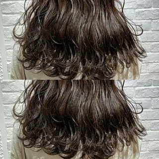 セミロング カラー 🍎ハッシュカット× 髪質改善🍎カイトのヘアスタイル