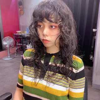 パーマ ロング ブリーチ難民の救世主 サロンINK.渋谷のヘアスタイル