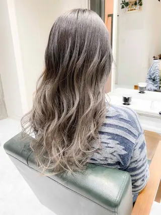ロング カラー ヘアアレンジ モテ髪透明感❤️ デイズヘアカラーのヘアスタイル