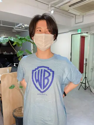 ショート カラー レイヤーパーマ＊ 顔まわり似合わせのヘアスタイル