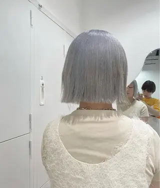 ミディアム ショートヘアとカラー の専門家/もりしーのヘアスタイル