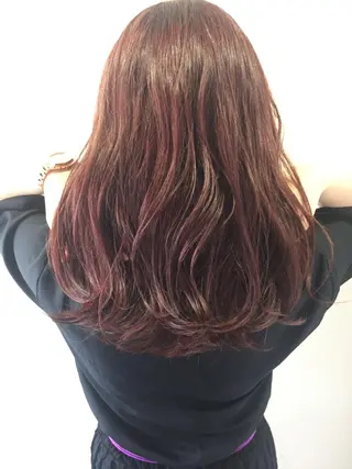 ロング カラー 髪質改善/痛ませ ないカラー/西村航大のヘアスタイル