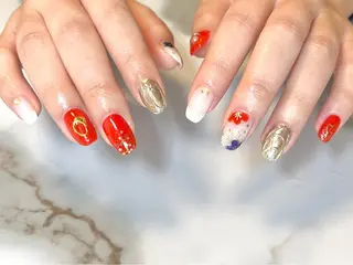 セミロング ネイリスト シンのネイルデザイン