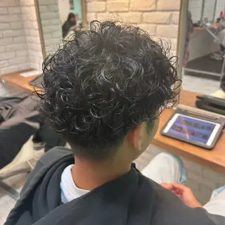 パーマ メンズ 韓国ヘア🧸髪質改善 🧸きくちみさきのヘアスタイル