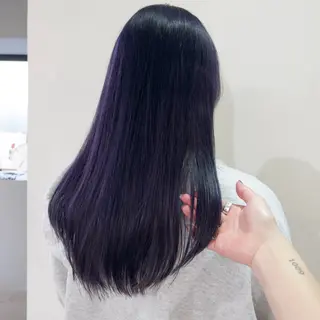 セミロング カラー nonoka オリーブ/レイヤーのヘアスタイル