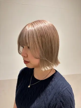 ショート カラー ヘアアレンジ 押切 響　のヘアスタイル