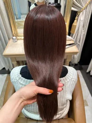 セミロング ブリーチなし/暖色/ 透明感/ririkaのヘアスタイル