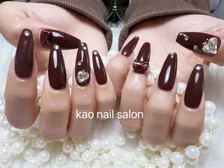 ネイル kao nail マグネット/長さだしのネイルデザイン