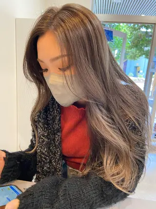 ロング ボブ/透明感カラー 🧸YUI❤️のヘアスタイル