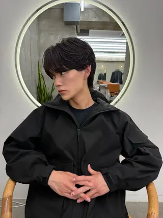 ミディアム メンズ Lyon hair&makeup所属・橋口 穂乃花のヘアスタイル