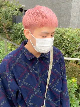 ショート カラー メンズ メンズパーマ メンズ特化ryoのヘアスタイル