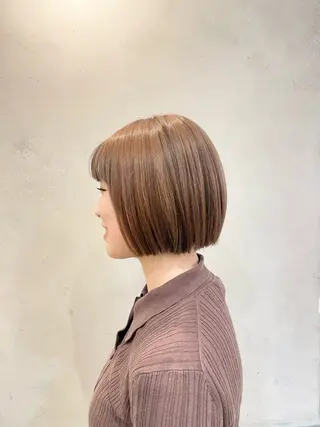 ショート カラー 立川・くびれミディ 旬なデザインカラーのヘアスタイル