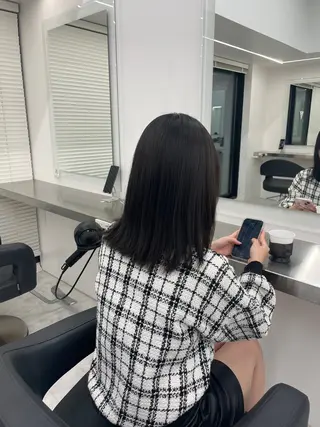 ロング カラー 中韓レイヤー/ ブラウン🤎はやとのヘアスタイル