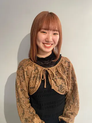 ミディアム knock所属・knock　國友 華乃のヘアスタイル