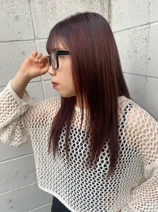 カラー 🍒透明感カラー mutsuki🍒のヘアスタイル