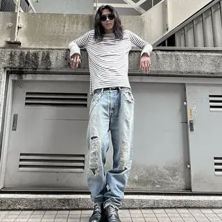 ロング メンズ RACCOON.TOKYO 渋谷店所属・メンズカット特化🐺 ウルフ[店長]置塩祥のヘアスタイル