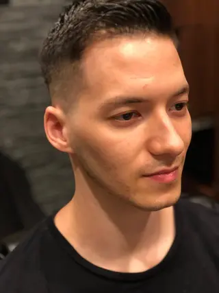 ショート ヒロ銀座バーバーショップ難波店所属・縮毛矯正/パーマ 宮河 惇💈のヘアスタイル