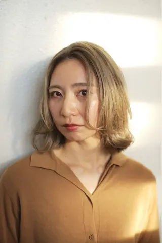 ミディアム カラー stylist田口 祐歩のヘアスタイル