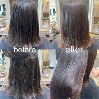 ミディアム パーマ 韓国ヘアメイク🎀/ 縮毛矯正✨山本媛香のヘアスタイル