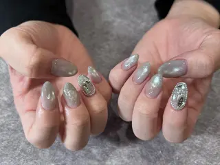 ネイル mellow :所属・mellow:ｸﾙﾐ ﹡˖˟༝🎀˖˟ ༝のネイルデザイン