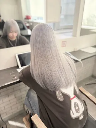 ロング カラー GaKu/ハイトーン /ブリーチ/ブロンドのヘアスタイル