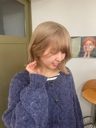 ショート カラー ブリーチモデル/ カットモデル/Riaのヘアスタイル