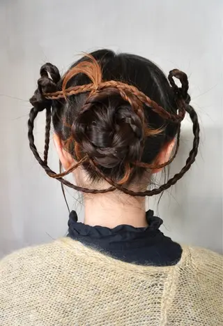 ヘアアレンジ ハイトーンカラー/ hinata🪽のヘアスタイル