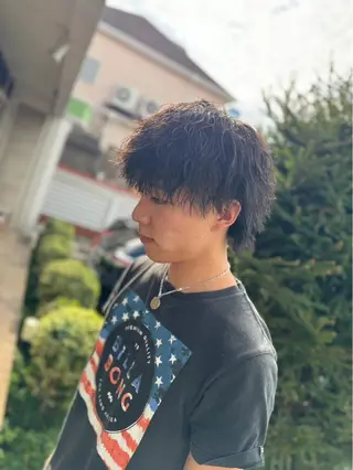 ミディアム パーマ メンズ GUY'S HAIR 133所属・菅野 誠のヘアスタイル