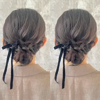 ロング ヘアアレンジ ヘアメ🎀エクステ 🪽横浜/しほ🧸のヘアスタイル