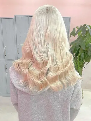 セミロング ❄️💛エクステ ブリーチ❄️yukiのヘアスタイル