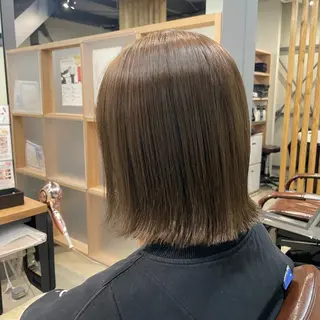 ミディアム I-FLAT 暮石悠菜のヘアスタイル