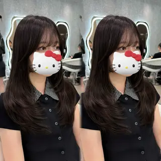 ロング カラー ヘアアレンジ 大宮‎🩵縮毛矯正 髪質改善 佐藤 和のヘアスタイル