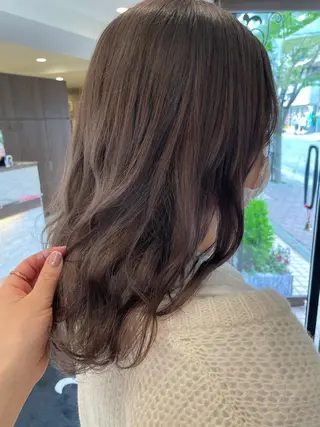 セミロング 韓国風ヘア♡ runaのヘアスタイル